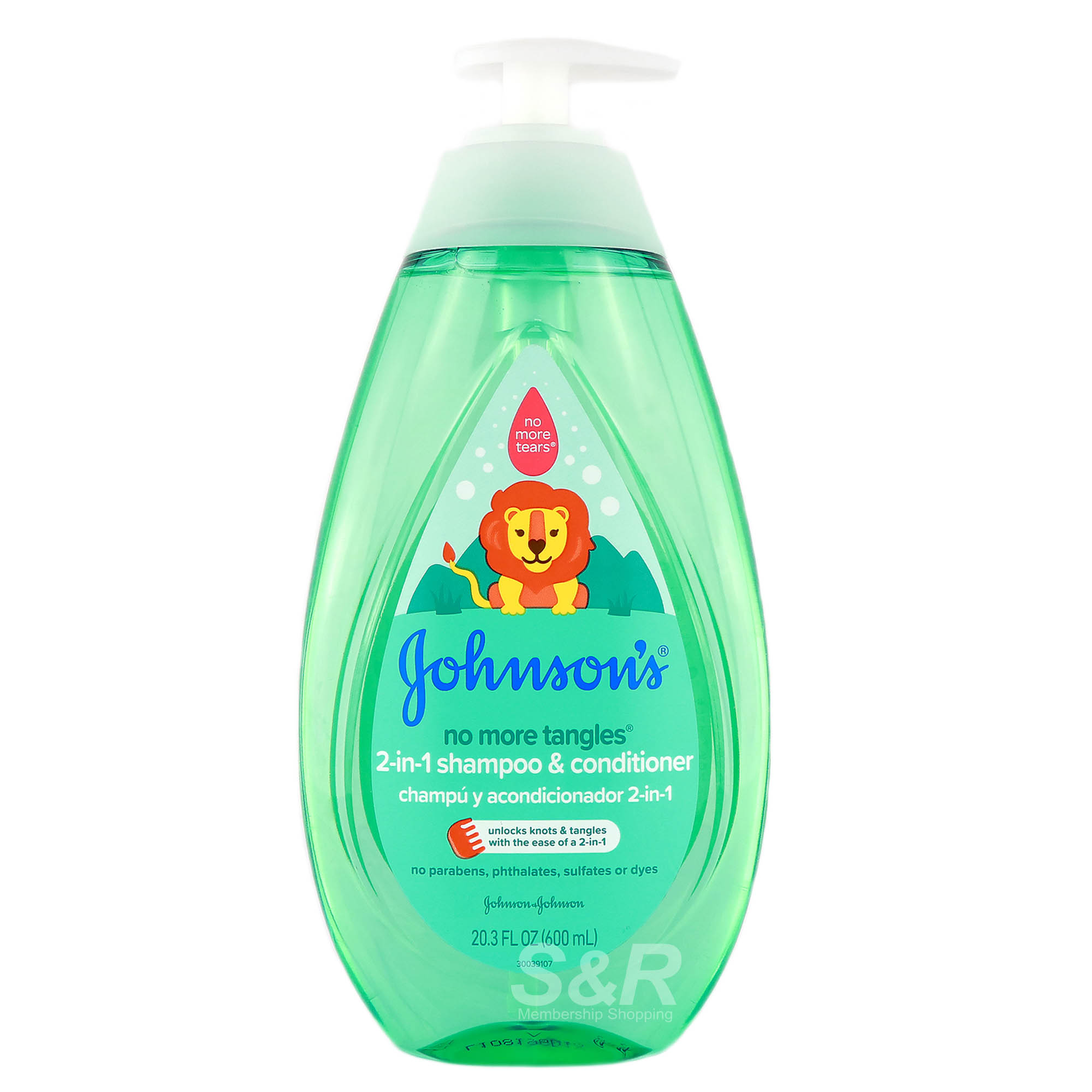 Johnson's No More Tangles 2-in-1 Shampoo and Conditioner 600mL